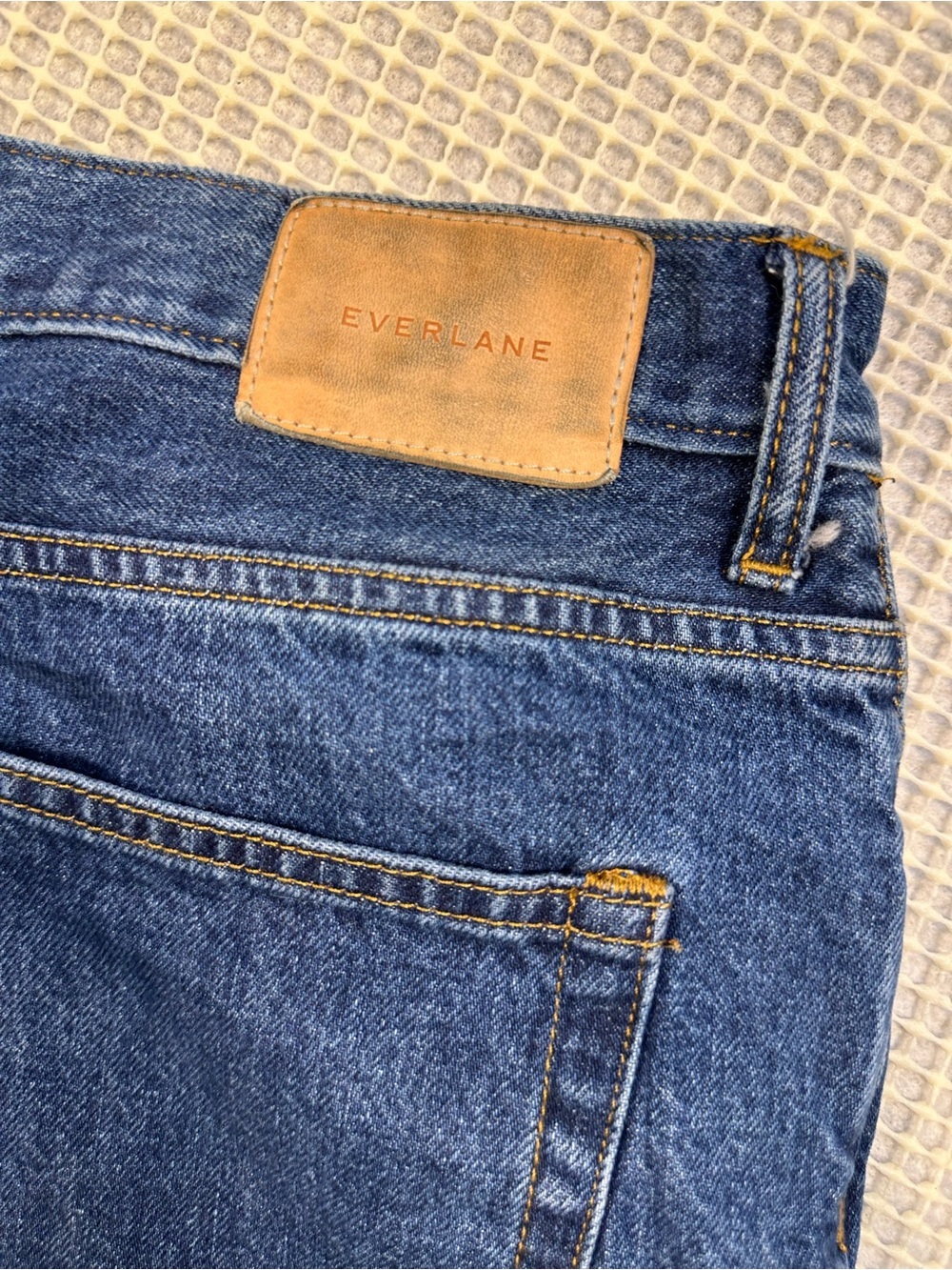 Everlane The Cheeky 90s Jean Crop Raw Hem Straight Leg Size 33 - Picture 10 of 12